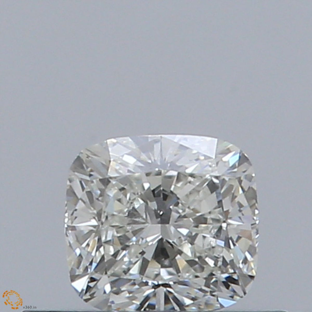0.42 Carat Cushion Natural Diamond with  Cut Diamond in 14KT  view 1
