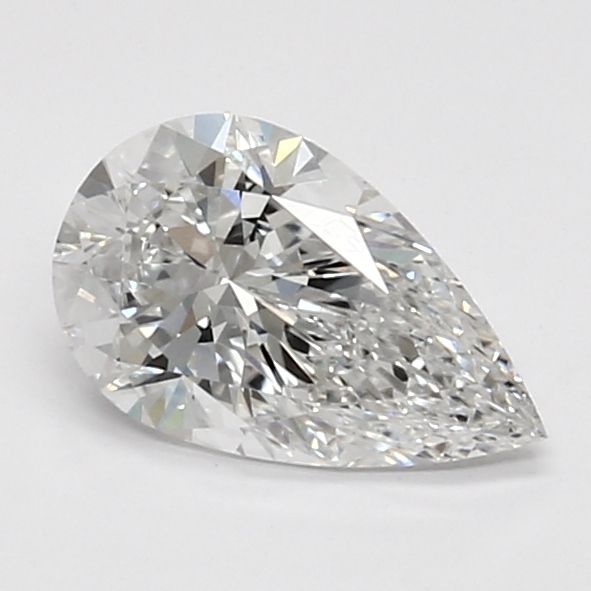 1.08 Carat Pear Lab Diamond with  Cut Diamond in 14KT  view 1
