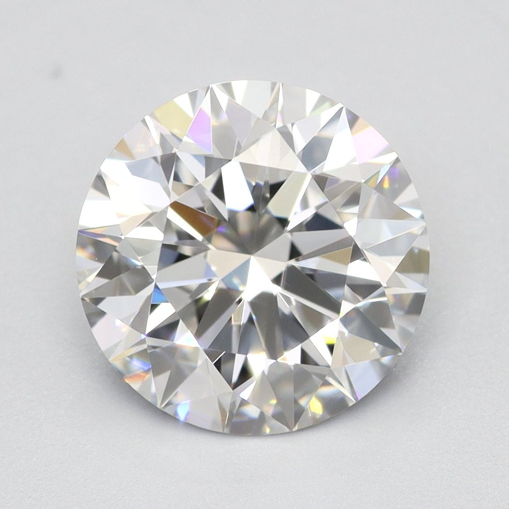 1.38 Carat Round Lab Diamond with  Cut Diamond in 14KT  view 1
