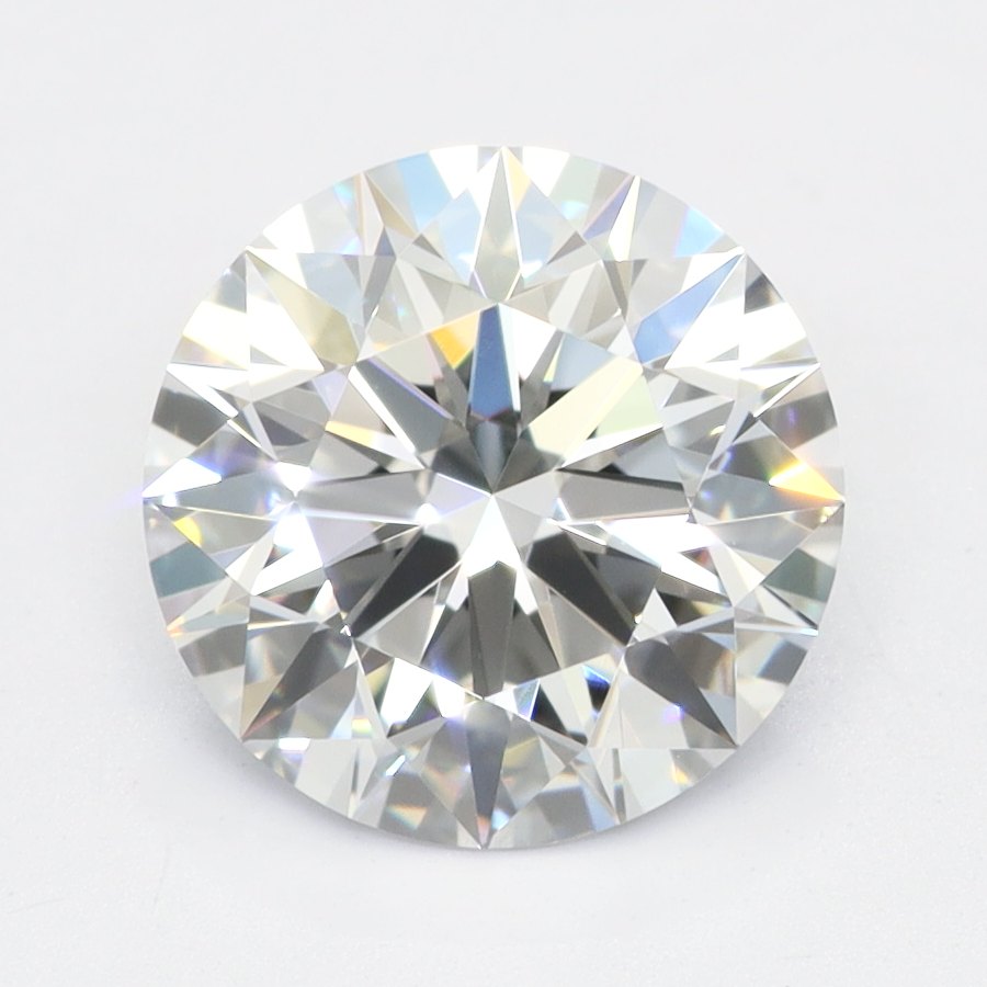 1.08 Carat Round Lab Diamond with  Cut Diamond in 14KT  view 1
