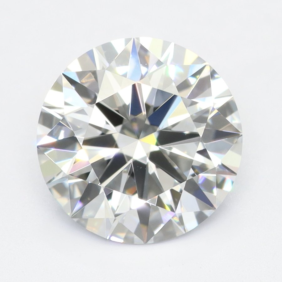 1.14 Carat Round Lab Diamond with  Cut Diamond in 14KT  view 1
