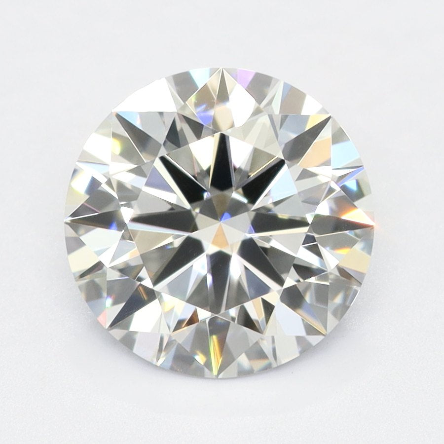 1.0 Carat Round Lab Diamond & 1.0 Carat Round Lab Diamond with  Cut Diamond in 14KT  view 1
