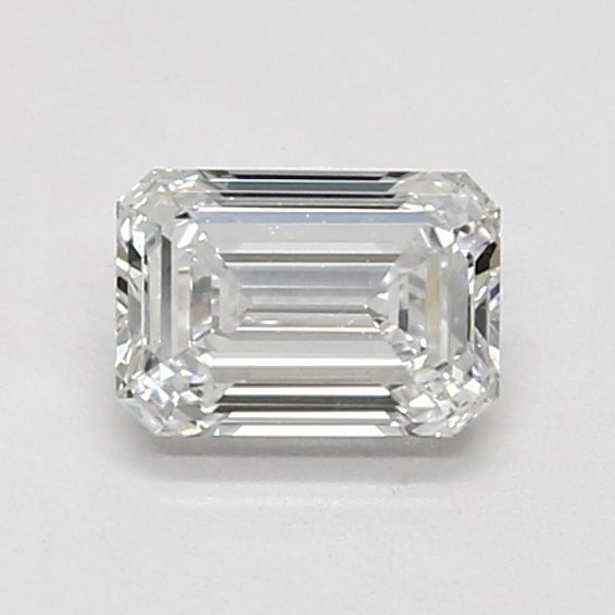 0.75 Carat Emerald Lab Diamond with  Cut Diamond in 14KT  view 1

