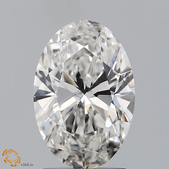2.0 Carat Oval Lab Diamond with  Cut Diamond in 14KT  view 1
