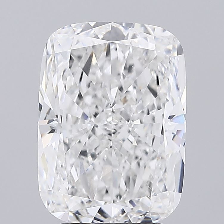 4.02 Carat Cushion Lab Diamond with  Cut Diamond in 14KT  view 1
