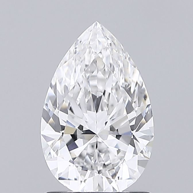 1.15 Carat Pear Lab Diamond with  Cut Diamond in 14KT  view 1
