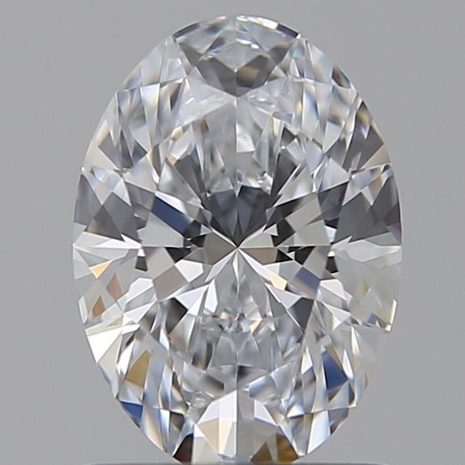 1.02 Carat Oval Lab Diamond with  Cut Diamond in 14KT  view 1
