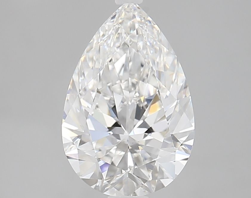 2.14 Carat Pear Lab Diamond with  Cut Diamond in 14KT  view 1
