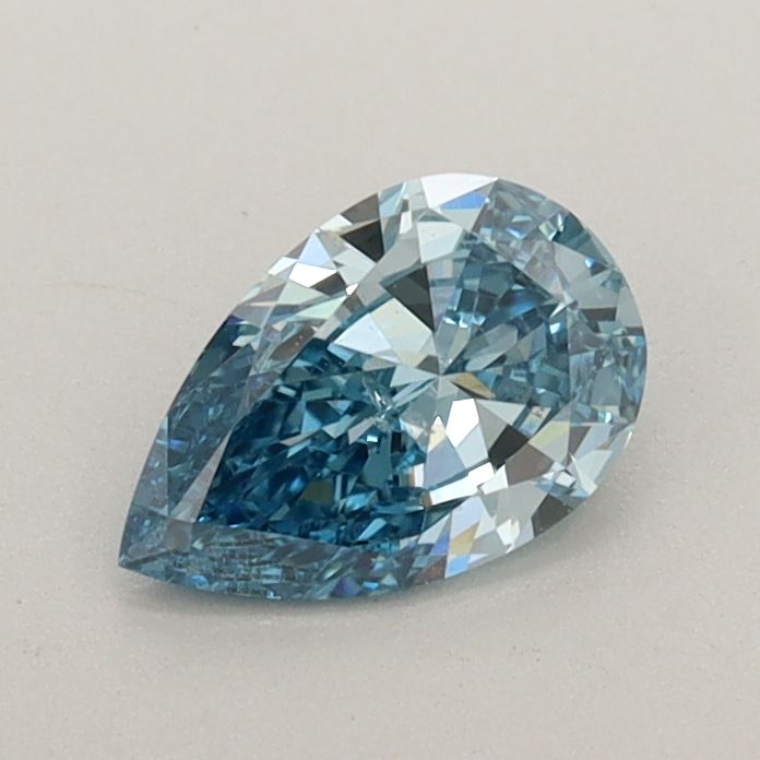0.5 Carat Pear Lab Diamond with  Cut Diamond in 14KT  view 1
