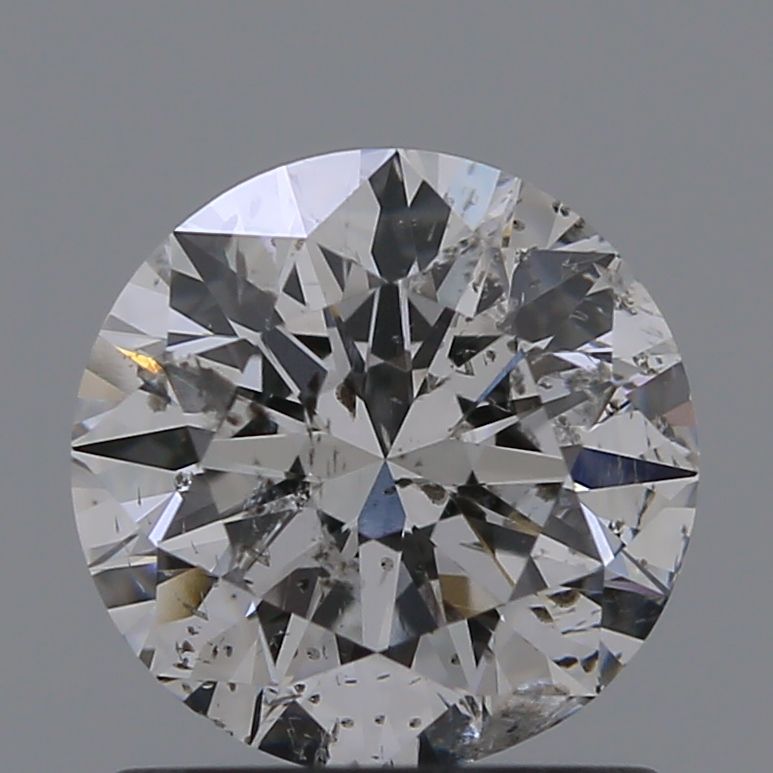 1.01 Carat Round Natural Diamond with  Cut Diamond in 14KT  view 1
