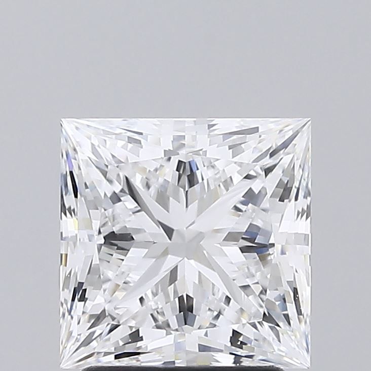 2.31 Carat Princess Lab Diamond with  Cut Diamond in 14KT  view 1

