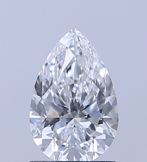 1.02 Carat Pear Lab Diamond with  Cut Diamond in 14KT  view 1
