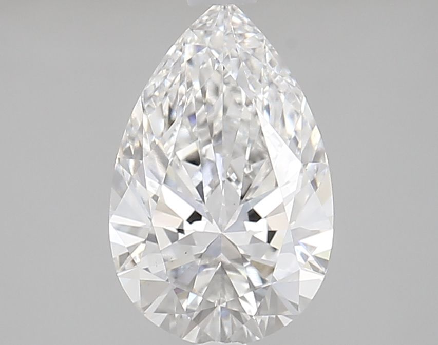 2.08 Carat Pear Lab Diamond with  Cut Diamond in 14KT  view 1
