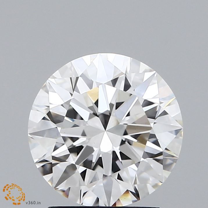 2.01 Carat Round Lab Diamond with  Cut Diamond in 14KT  view 1
