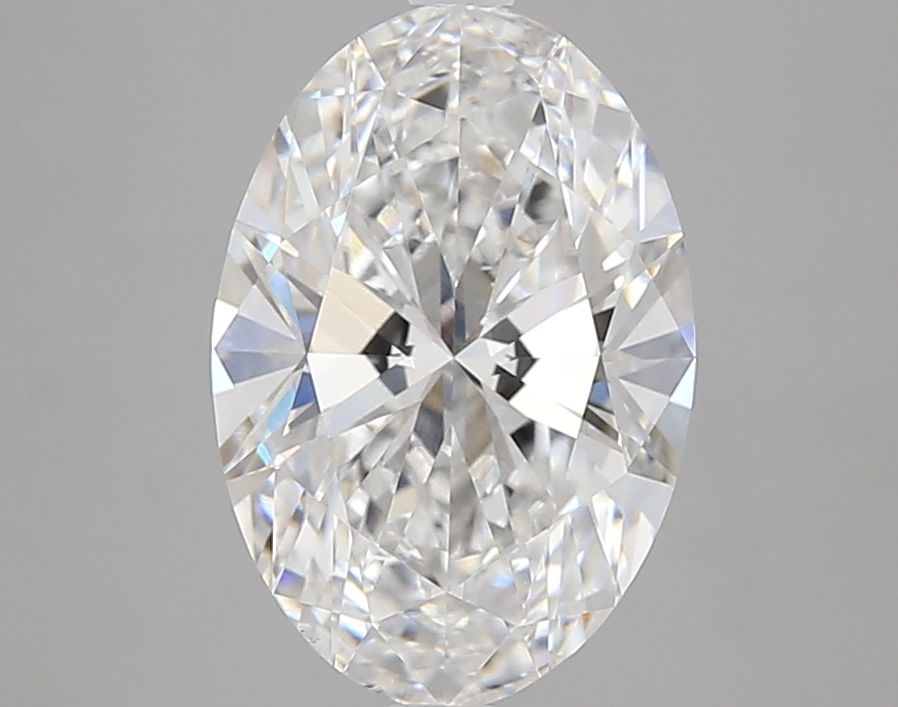 3.01 Carat Oval Lab Diamond with  Cut Diamond in 14KT  view 1
