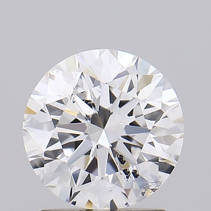 1.53 Carat Round Lab Diamond with  Cut Diamond in 14KT  view 1
