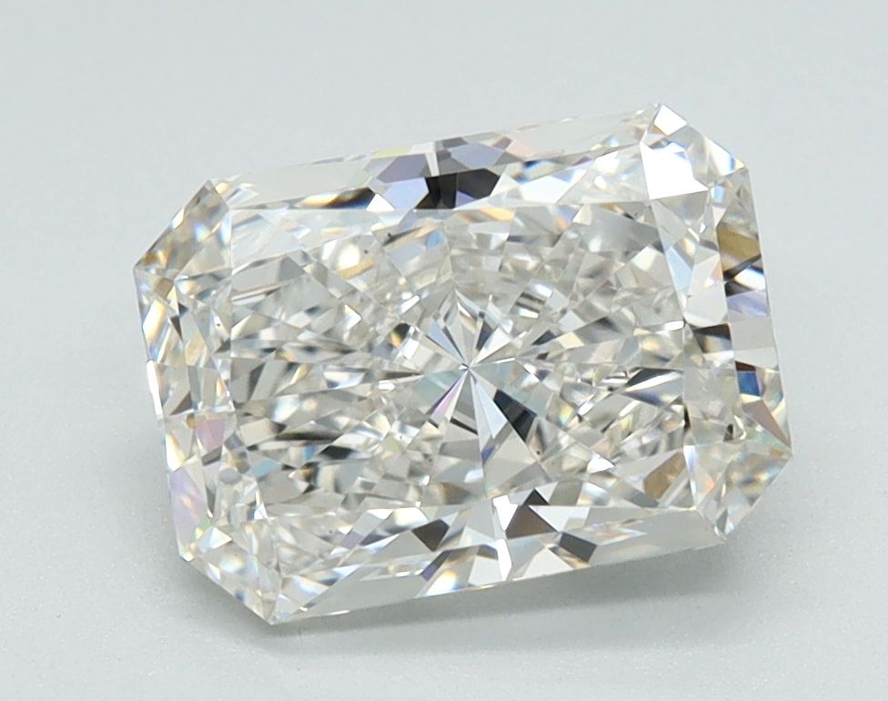 2.07 Carat Radiant Lab Diamond with  Cut Diamond in 14KT  view 1
