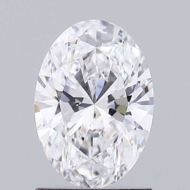 1.11 Carat Oval Lab Diamond with  Cut Diamond in 14KT  view 1
