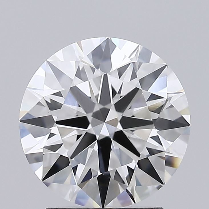 2.16 Carat Round Lab Diamond with  Cut Diamond in 14KT  view 1
