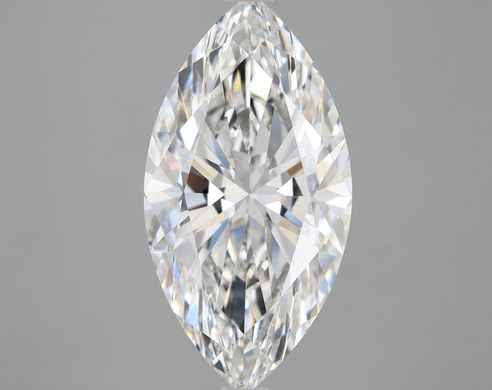 5.0 Carat Marquise Lab Diamond with  Cut Diamond in 14KT  view 1
