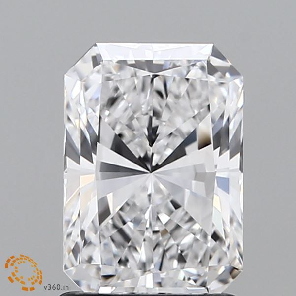 1.52 Carat Radiant Lab Diamond with  Cut Diamond in 14KT  view 1
