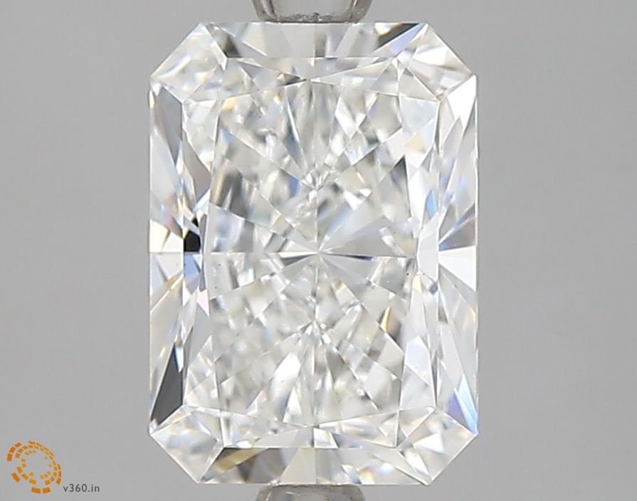 2.01 Carat Radiant Lab Diamond with  Cut Diamond in 14KT  view 1
