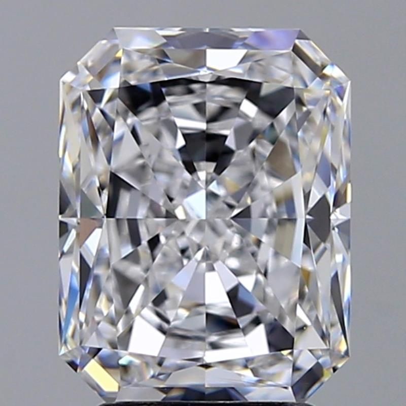 3.5 Carat Radiant Natural Diamond with  Cut Diamond in 14KT  view 1
