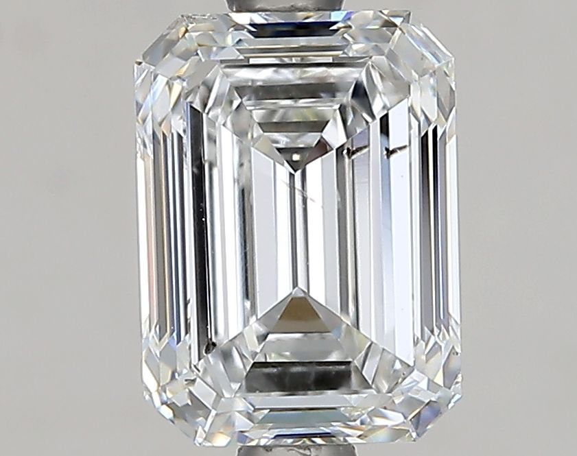 1.5 Carat Emerald Natural Diamond with  Cut Diamond in 14KT  view 1
