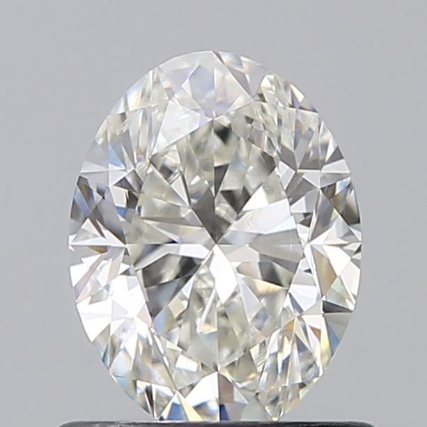 0.7 Carat Oval Natural Diamond with  Cut Diamond in 14KT  view 1
