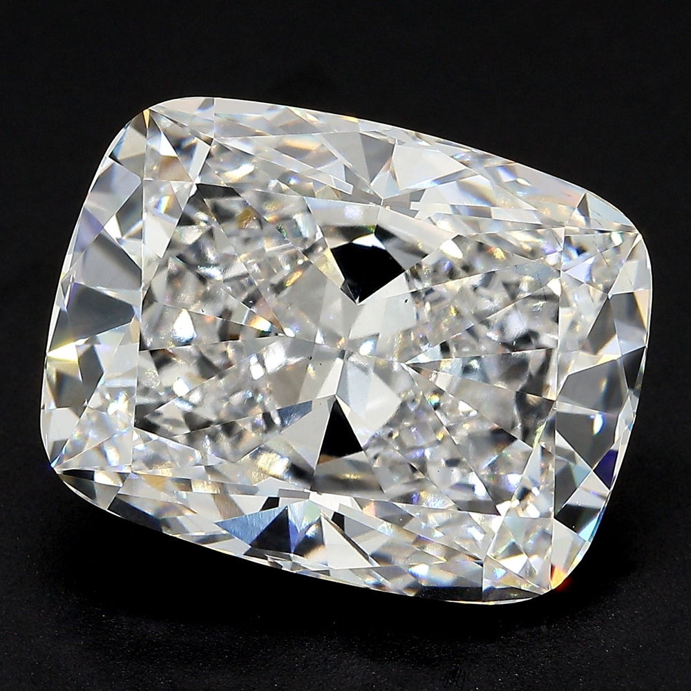 13.31 Carat Cushion Lab Diamond with  Cut Diamond in 14KT  view 1
