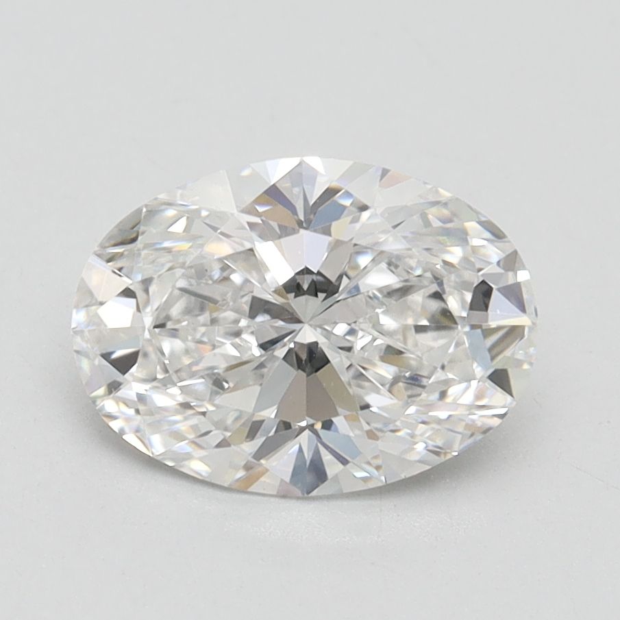 1.59 Carat Oval Lab Diamond with  Cut Diamond in 14KT  view 1
