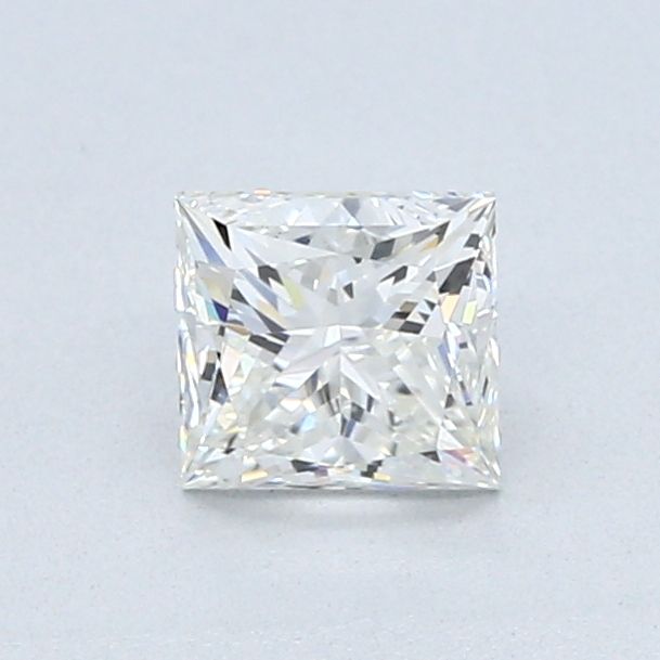 0.71 Carat Princess Natural Diamond with  Cut Diamond in 14KT  view 1
