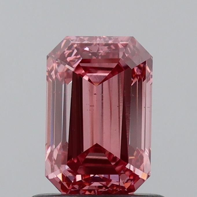 1.0 Carat Emerald Lab Diamond with  Cut Diamond in 14KT  view 1
