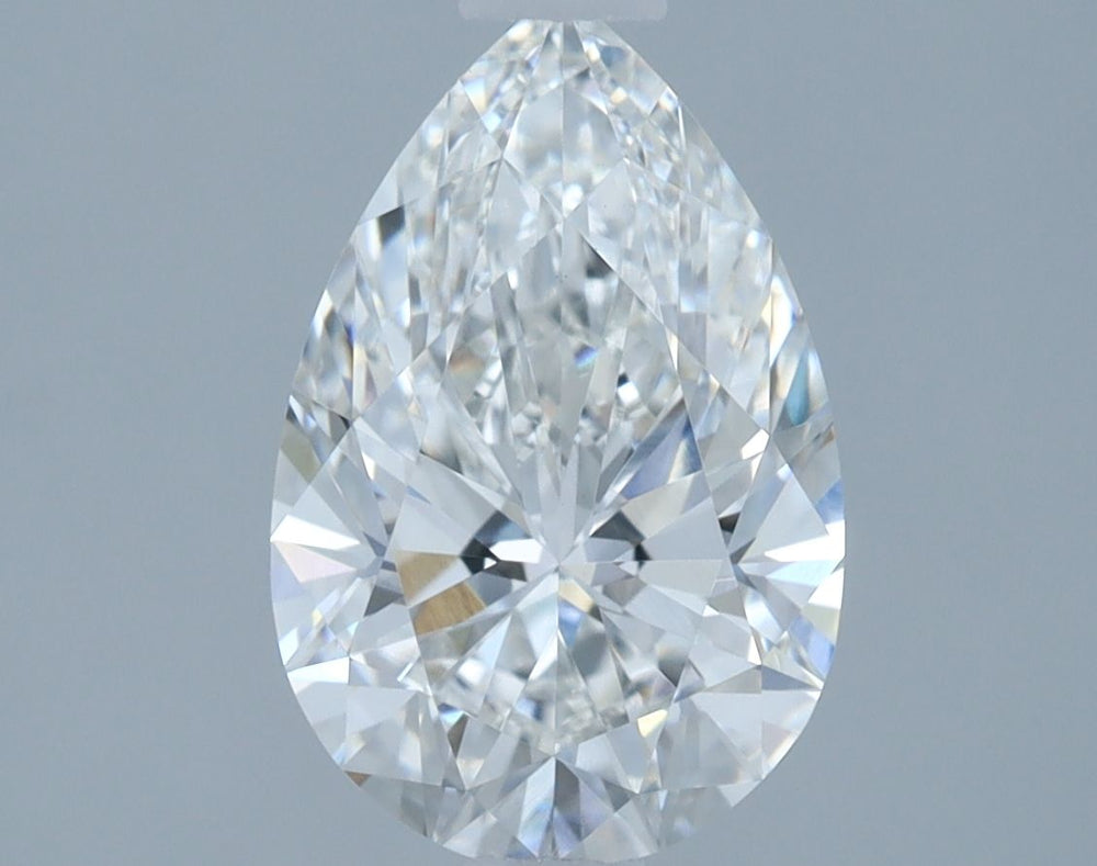 1.36 Carat Pear Lab Diamond with  Cut Diamond in 14KT  view 1
