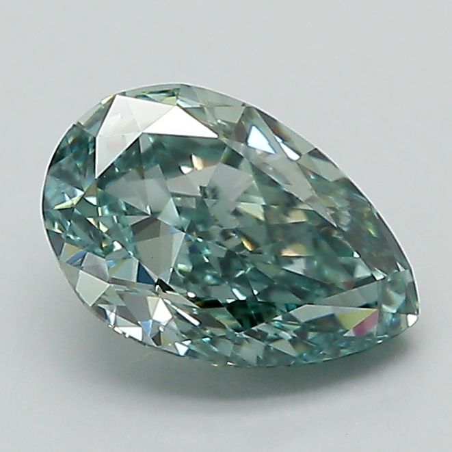 1.22 Carat Pear Lab Diamond with  Cut Diamond in 14KT  view 1

