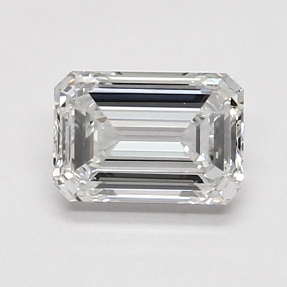 0.86 Carat Emerald Lab Diamond with  Cut Diamond in 14KT  view 1
