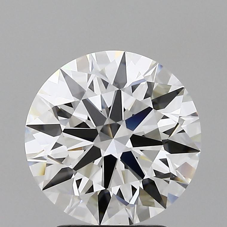 2.7 Carat Round Lab Diamond with  Cut Diamond in 14KT  view 1
