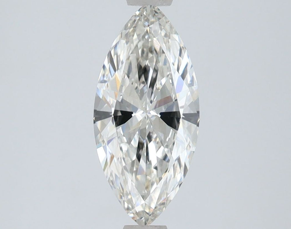 1.0 Carat Marquise Lab Diamond with  Cut Diamond in 14KT  view 1
