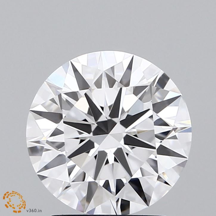 2.25 Carat Round Lab Diamond with  Cut Diamond in 14KT  view 1
