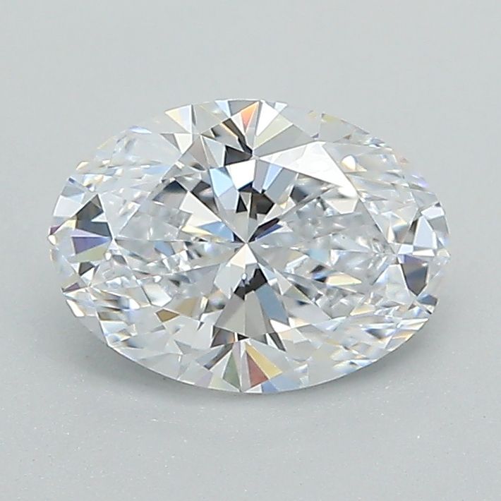 1.01 Carat Oval Lab Diamond with  Cut Diamond in 14KT  view 1
