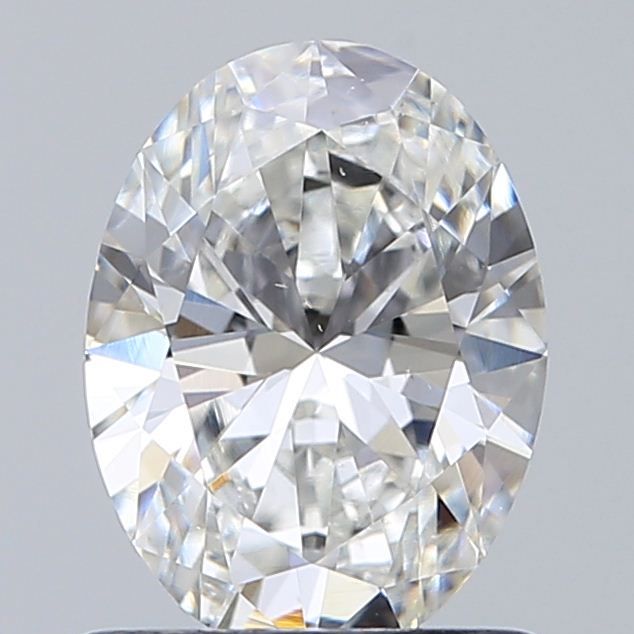 0.9 Carat Oval Natural Diamond with  Cut Diamond in 14KT  view 1
