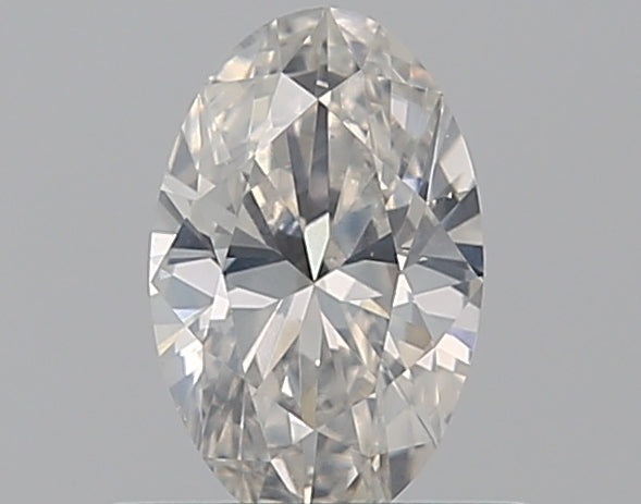 0.51 Carat Oval Natural Diamond with  Cut Diamond in 14KT  view 1
