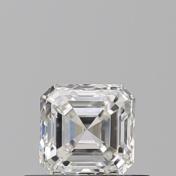 0.55 Carat Asscher Natural Diamond with  Cut Diamond in 14KT  view 1
