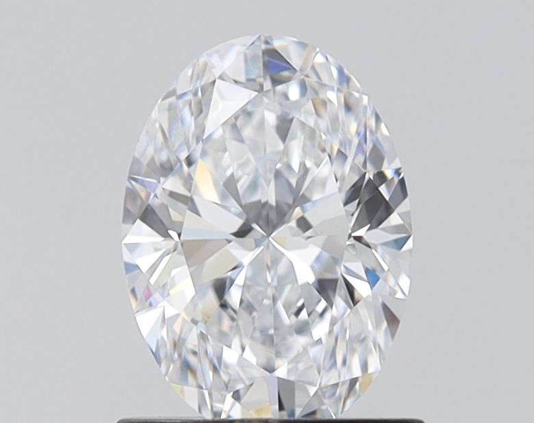 0.96 Carat Oval Lab Diamond with  Cut Diamond in 14KT  view 1
