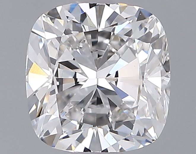 1.5 Carat Cushion Lab Diamond with  Cut Diamond in 14KT  view 1
