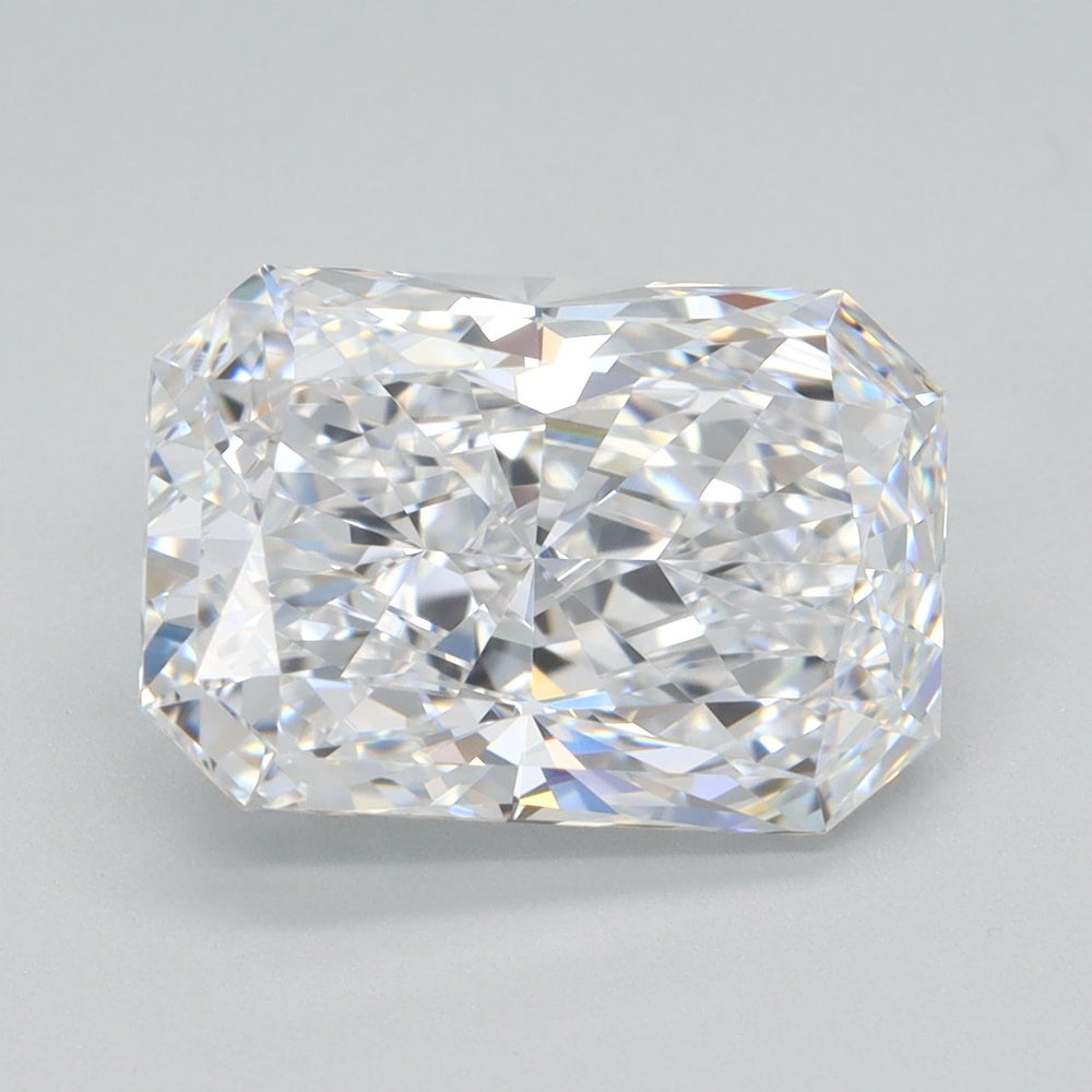 3.06 Carat Radiant Lab Diamond with  Cut Diamond in 14KT  view 1

