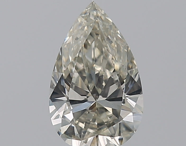 0.72 Carat Pear Natural Diamond with  Cut Diamond in 14KT  view 1
