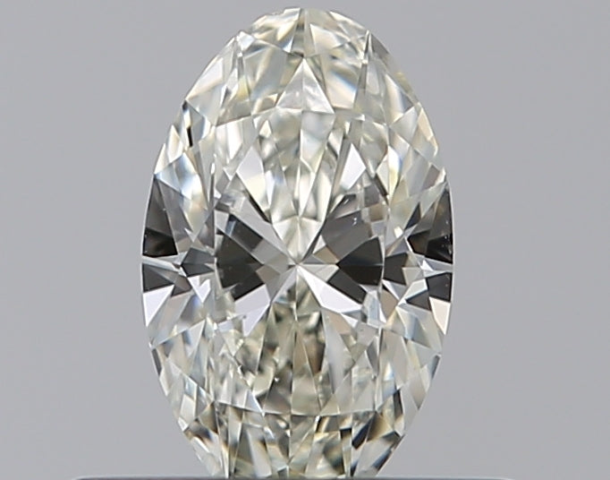 0.3 Carat Oval Natural Diamond with  Cut Diamond in 14KT  view 1
