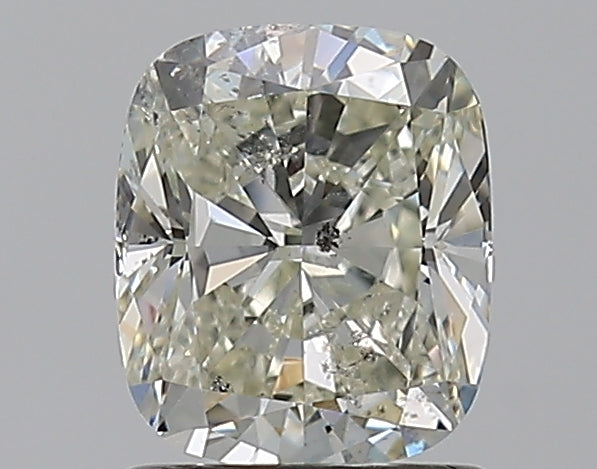 1.21 Carat Cushion Natural Diamond with  Cut Diamond in 14KT  view 1
