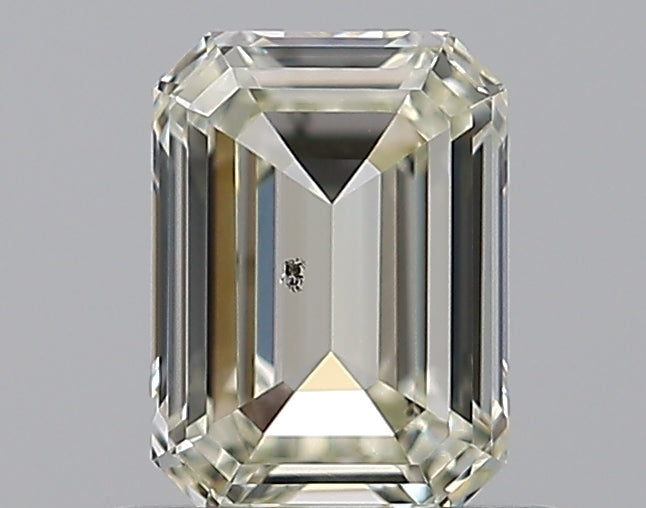 0.61 Carat Emerald Natural Diamond with  Cut Diamond in 14KT  view 1
